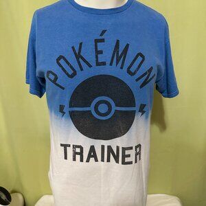 Pokémon Trainer 2016 Men's Blue White T Shirt Size Small